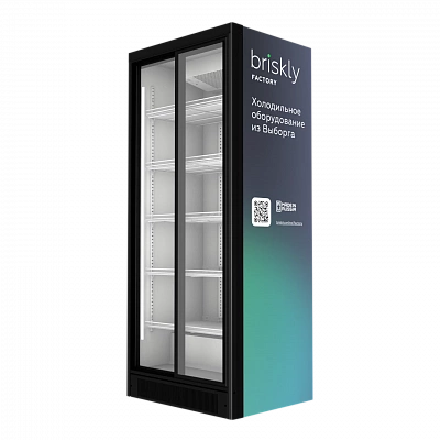 Холодильный шкаф Briskly среднетемпературный стеклянный Smart 8 Slide